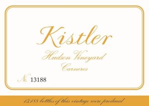 Kistler Chardonnay Hudson Vineyard Carneros