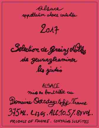 Ostertag Gewurztraminer Fronholz Selection de Grains Nobles  375 ml - Image 2