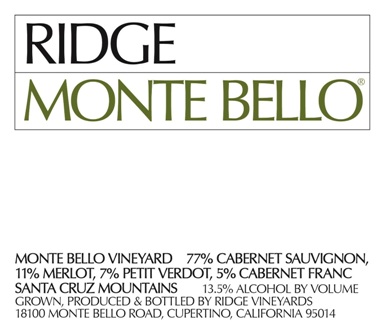 Ridge Monte Bello Cabernet Sauvignon - Image 2