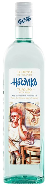 Costa Lazaridi Estates Ηδωνικό Τσίπουρο Με Γλυκάνισο 700ml