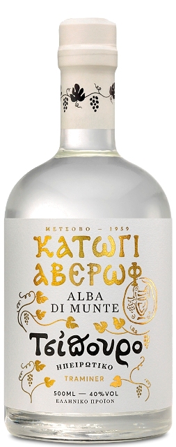 Κατώγι Αβέρωφ Τσίπουρο Alba di Munte Traminer χωρίς γλυκάνισο 500 ml