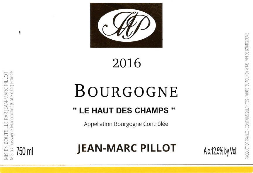Domaine Jean Pillot Bourgogne Blanc Le Haut des Champs - Image 2
