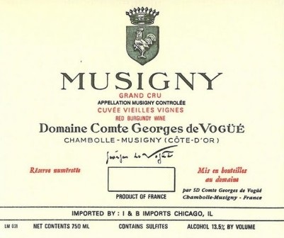 Comte Georges de Vogüé Musigny Vieilles Vignes Grand Cru - Image 2