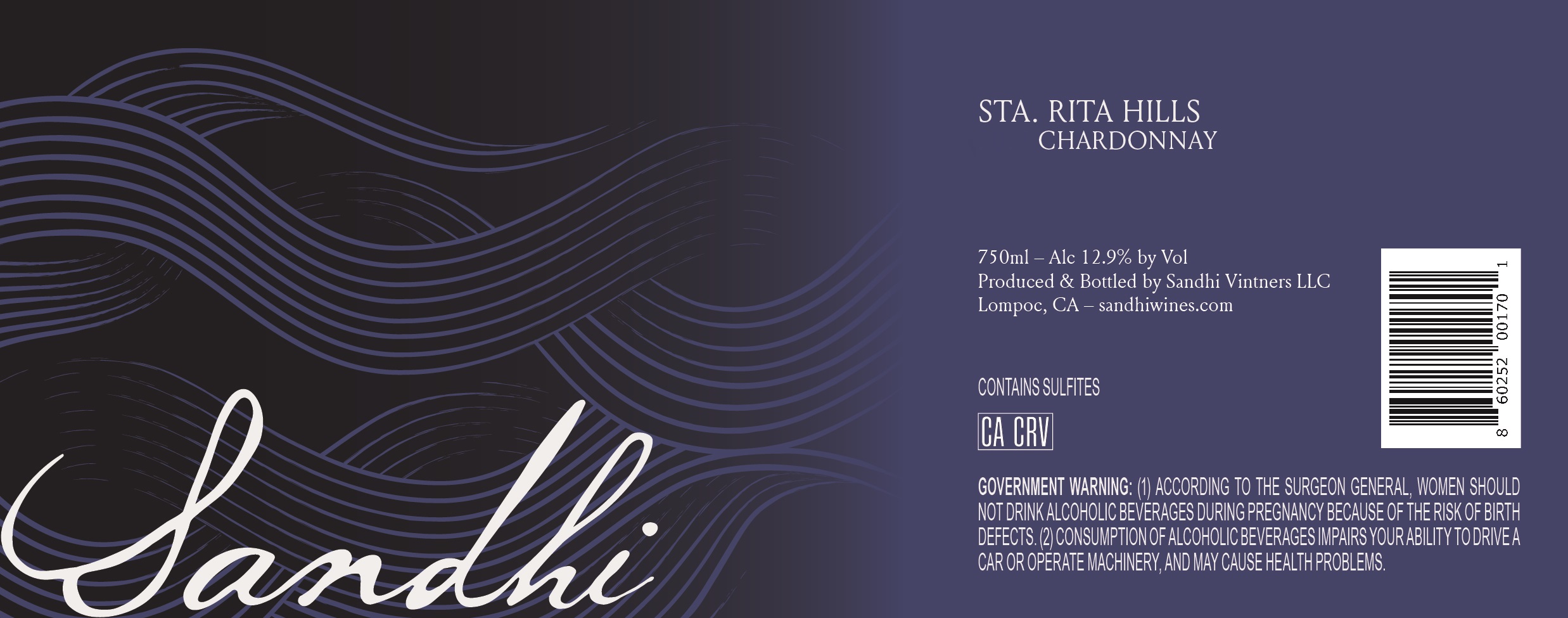 Sandhi Santa Rita Hills Chardonnay - Image 2