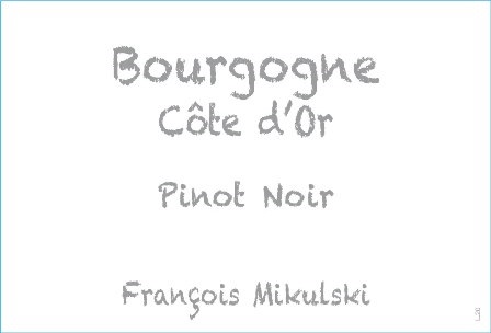 Francois Mikulski Bourgogne Côte d' Or Pinot noir - Image 2