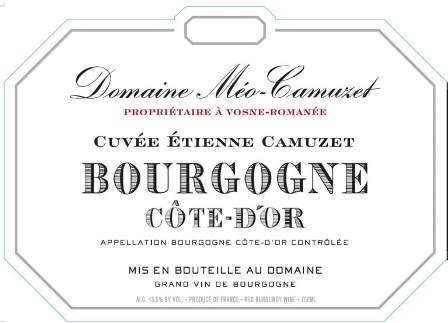 Méo-Camuzet Bourgogne  Côte d' Or Rouge Cuvée Etienne Camuzet - Image 2