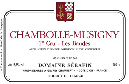 Sérafin Chambolle Musigny Premier Cru Les Baudes - Image 2